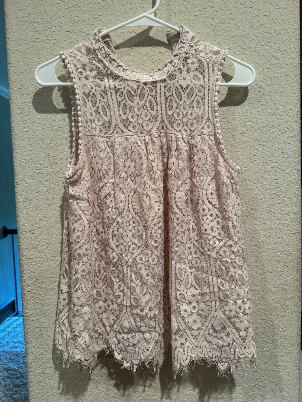 Altar'd State Lace High-Neck Sleeveless Top